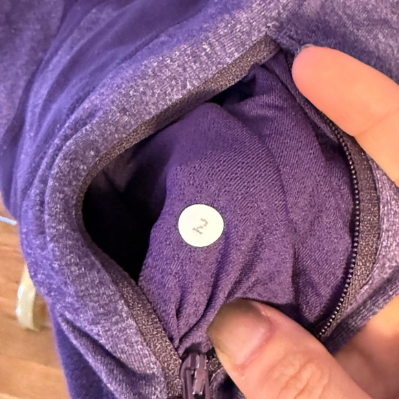 Lululemon In Stride Jacket Heathered Concord Grape OG Luon Blend Size 2 EUC - Picture 4 of 12